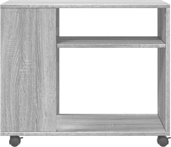 VidaXL Odkládací stolek na kolečkách 70 x 35 x 60 cm kompozit [853147] Barva: Bílá