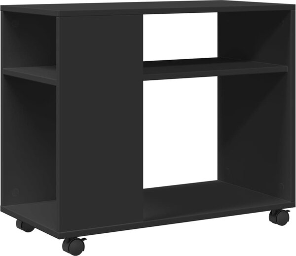 VidaXL Odkládací stolek na kolečkách 70 x 35 x 60 cm kompozit [853147] Barva: Bílá