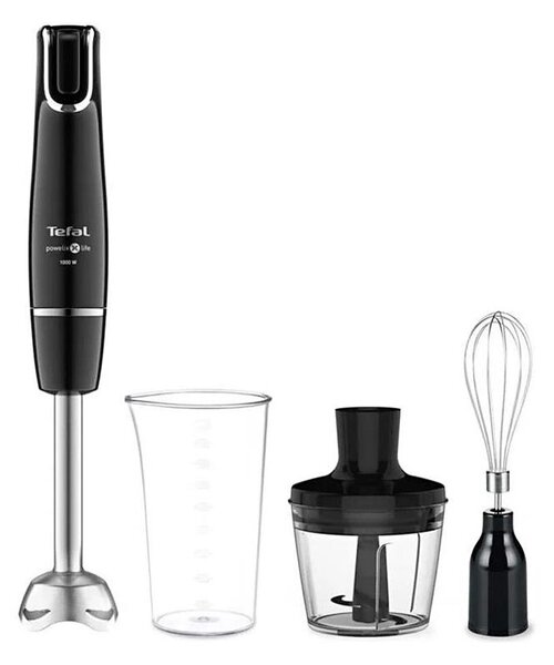 Tefal - Tyčový mixér INFINY FORCE V2 3v1 1000W/230V černá/nerez