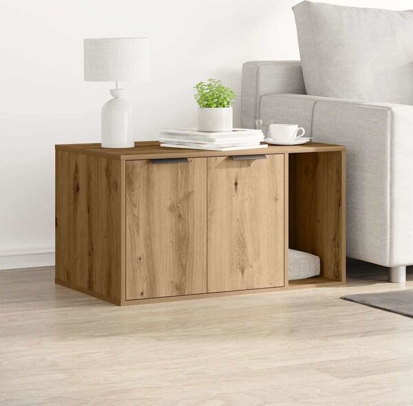 VidaXL Skříňka na kočičí záchod 80x50x45 cm kompozitní dřevo [857736] Barva: dub