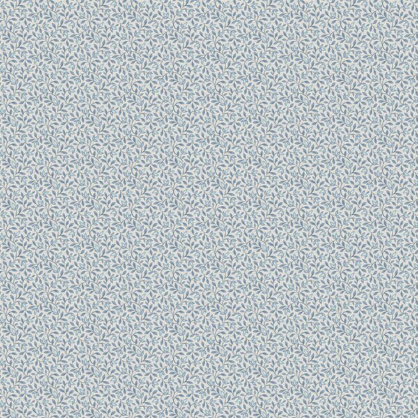 Vliesová tapeta na zeď, modrá, bílá, listy, 8180, Charm, Borastapeter