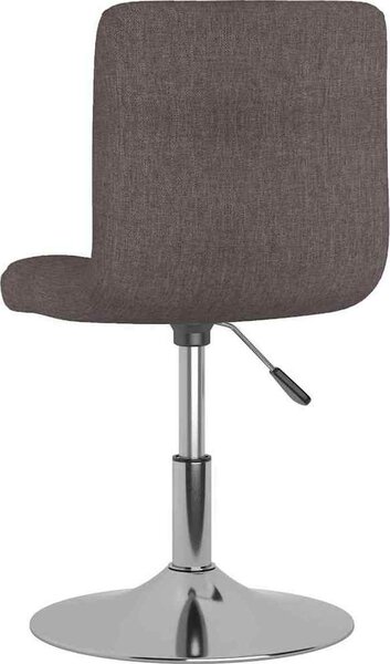 VidaXL Otočná barová židle textil [334208] Barva: Tmavě šedá
