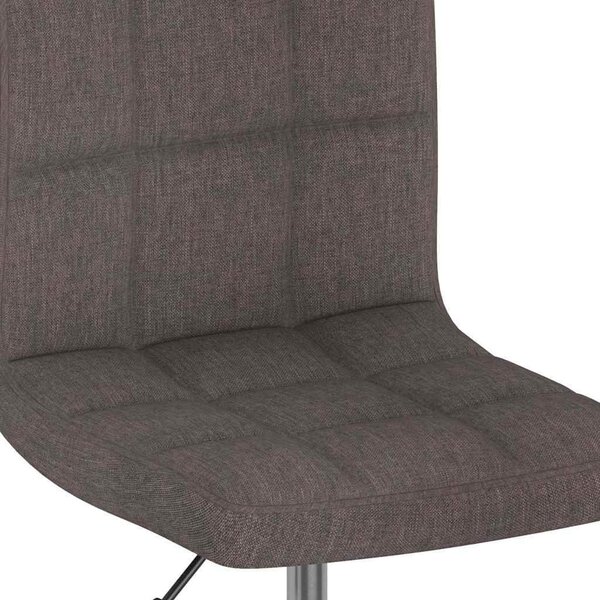 VidaXL Otočná barová židle textil [334208] Barva: Tmavě šedá
