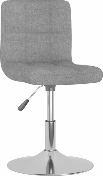VidaXL Otočná jídelní židle textil [3087470] Barva: Tmavě šedá