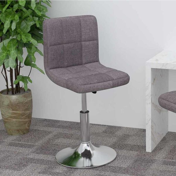 VidaXL Otočná barová židle textil [334208] Barva: Tmavě šedá