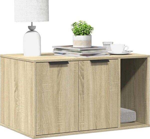 VidaXL Skříňka na kočičí záchod 80x50x45 cm kompozitní dřevo [857736] Barva: dub sonoma