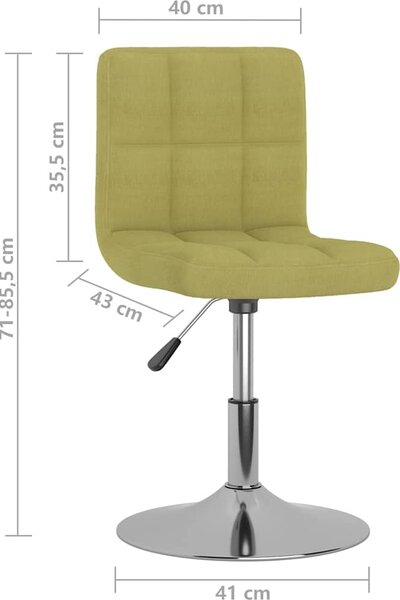 VidaXL Otočná barová židle textil [334208] Barva: Tmavě šedá