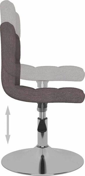 VidaXL Otočná barová židle textil [334208] Barva: Tmavě šedá