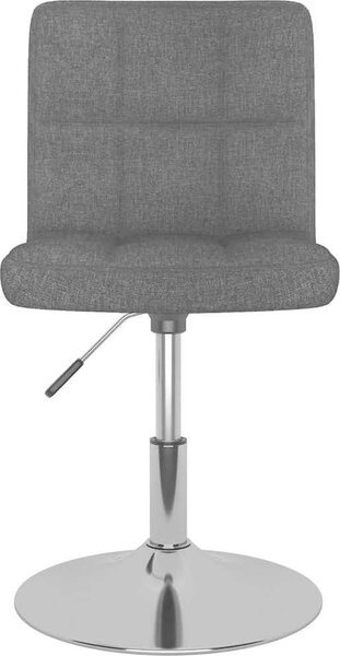 VidaXL Otočná jídelní židle textil [3087470] Barva: Tmavě šedá