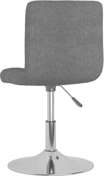 VidaXL Otočná jídelní židle textil [3087470] Barva: Tmavě šedá