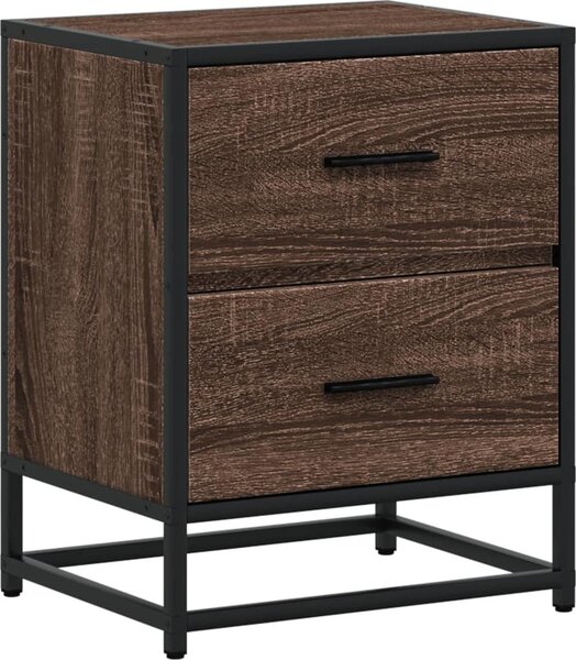 VidaXL Noční stolky 2 ks 40 x 31 x 50 cm kompozitní dřevo [848679] Barva: hnědý dub