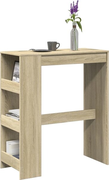 VidaXL Barový stůl s regály 90 x 40 x 103,5 cm kompozit [854377] Barva: Staré dřevo