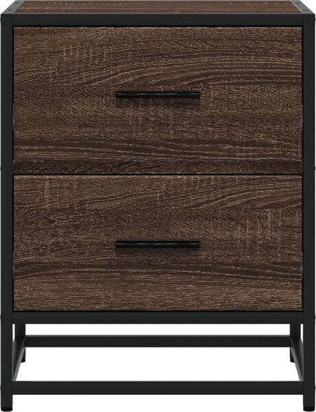 VidaXL Noční stolky 2 ks 40 x 31 x 50 cm kompozitní dřevo [848679] Barva: hnědý dub