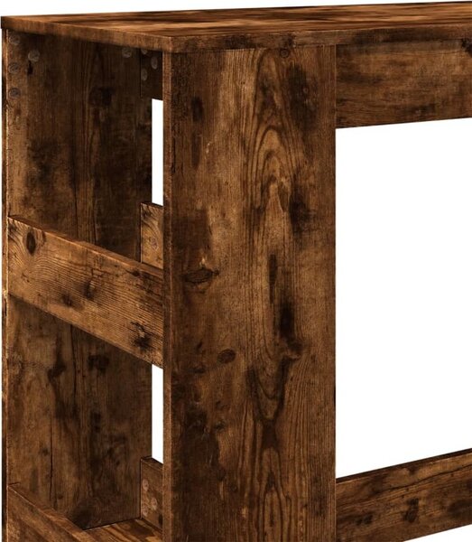VidaXL Barový stůl s regály 90 x 40 x 103,5 cm kompozit [854377] Barva: Staré dřevo