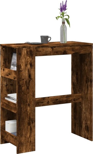 VidaXL Barový stůl s regály 90 x 40 x 103,5 cm kompozit [854377] Barva: Staré dřevo