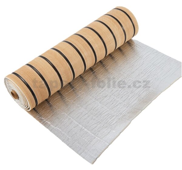 Samolepící panely na zeď TPL0000007, cena za kus, rozměr 270 cm x 48,5 cm, lamely hnědé, IMPOL TRADE