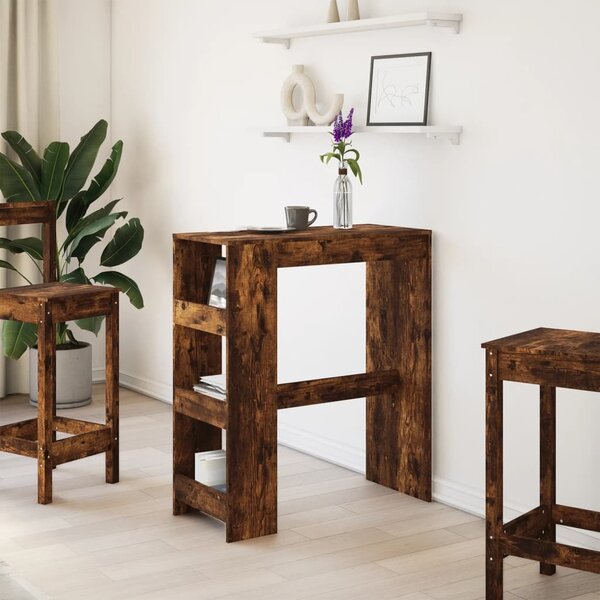 VidaXL Barový stůl s regály 90 x 40 x 103,5 cm kompozit [854377] Barva: Staré dřevo