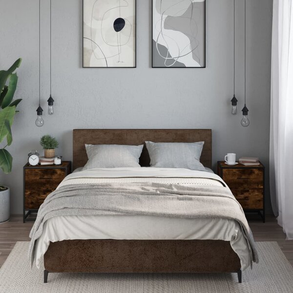 VidaXL Noční stolky 2 ks 40 x 31 x 50 cm kompozitní dřevo [848679] Barva: hnědý dub