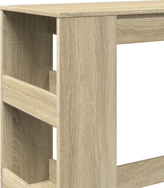 VidaXL Barový stůl s regály 90 x 40 x 103,5 cm kompozit [854377] Barva: Staré dřevo