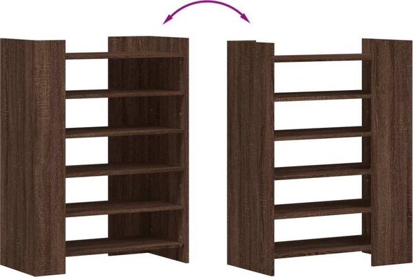 VidaXL Botník 74,5 x 37,5 x 100 cm kompozitní dřevo [848436] Barva: dub sonoma
