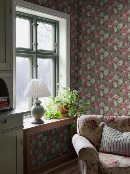 Květinová vliesová tapeta na zeď, fialová, růžová, 8169, Charm, Borastapeter