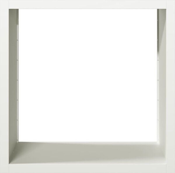 VidaXL Stojan na palivové dřevo 100x40x100 cm povětrnostně odolná ocel [850974] Barva: Ocel/Bílý