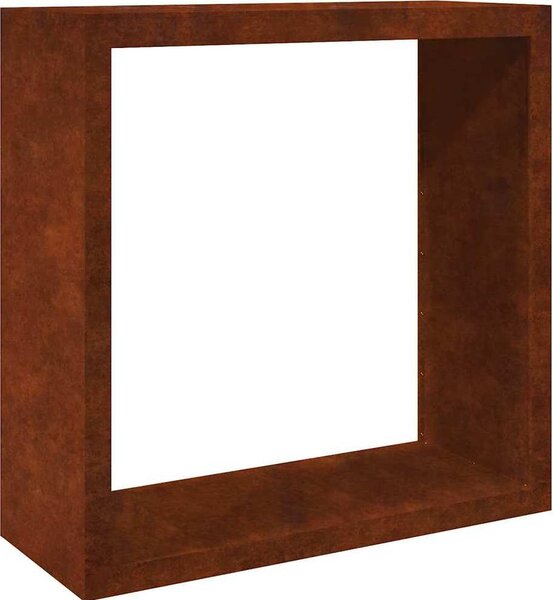 VidaXL Stojan na palivové dřevo 100x40x100 cm povětrnostně odolná ocel [850974] Barva: Ocel/Bílý