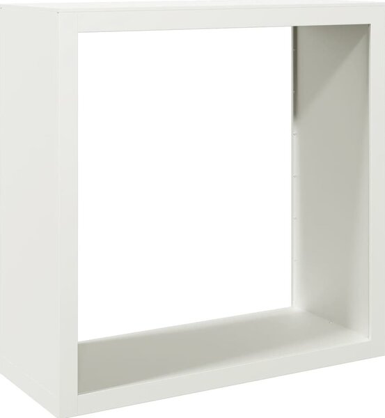 VidaXL Stojan na palivové dřevo 100x40x100 cm povětrnostně odolná ocel [850974] Barva: Ocel/Bílý