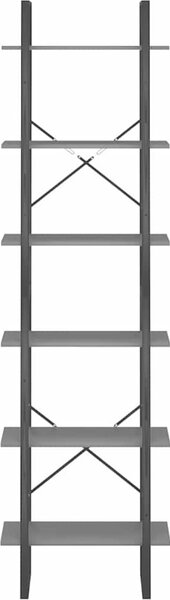 VidaXL Úložný regál 60 x 30 x 210 cm kompozitní dřevo [806519] Barva: Šedá