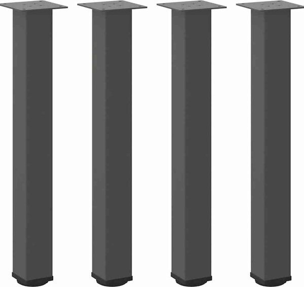 VidaXL Nohy konzolového stolku 4 ks ocel 72-74 cm ocel [4012468] Barva: Černá