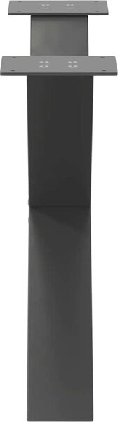 VidaXL Nohy konferenčního stolku ve tvaru X, 2 ks, ocel, 70 x (42-43) cm, ocel [4012966] Barva: antracitová