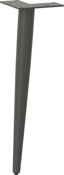 VidaXL Nohy konferenčního stolku kuželového tvaru 4 ks ocel 42-43 cm ocel [4012514] Barva: Černá