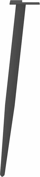 VidaXL Nohy konzolového stolku kuželového tvaru 4 ks ocel 72-73 cm ocel [4012517] Barva: Bílá