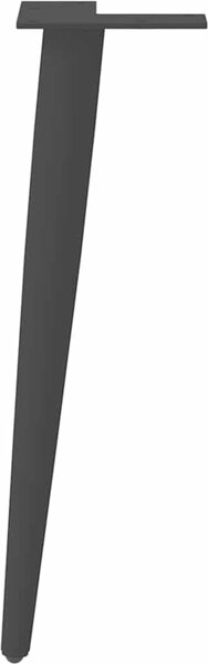 VidaXL Nohy konferenčního stolku kuželového tvaru 4 ks ocel 42-43 cm ocel [4012514] Barva: Černá