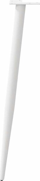 VidaXL Nohy konzolového stolku kuželového tvaru 4 ks ocel 72-73 cm ocel [4012517] Barva: Bílá