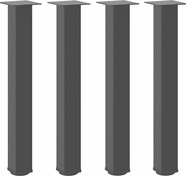 VidaXL Nohy konzolového stolku 4 ks ocel 72-74 cm ocel [4012468] Barva: Černá