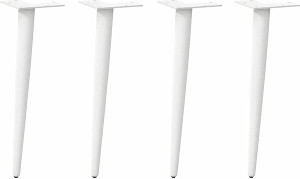 VidaXL Nohy konferenčního stolku kuželového tvaru 4 ks ocel 42-43 cm ocel [4012514] Barva: Černá