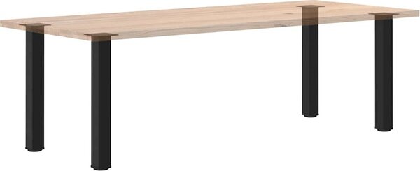 VidaXL Nohy konzolového stolku 4 ks ocel 72-74 cm ocel [4012468] Barva: Černá