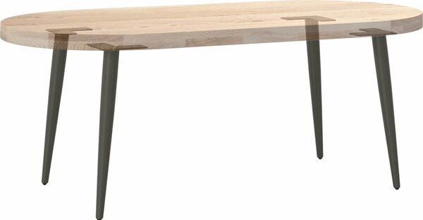 VidaXL Nohy konferenčního stolku kuželového tvaru 4 ks ocel 42-43 cm ocel [4012514] Barva: Černá
