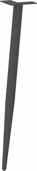 VidaXL Nohy konzolového stolku kuželového tvaru 4 ks ocel 72-73 cm ocel [4012517] Barva: Bílá