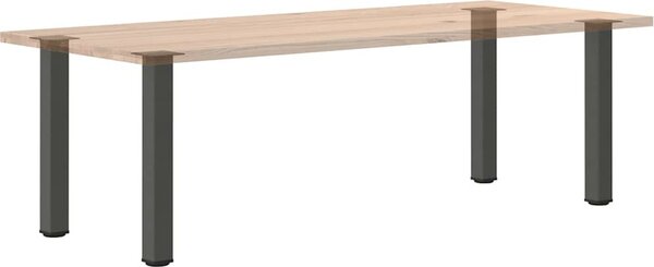 VidaXL Nohy konzolového stolku 4 ks ocel 72-74 cm ocel [4012468] Barva: Černá