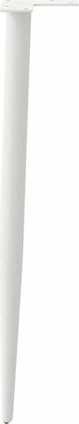 VidaXL Nohy konzolového stolku kuželového tvaru 4 ks ocel 72-73 cm ocel [4012517] Barva: Bílá