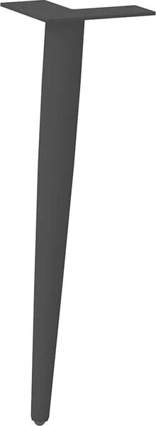 VidaXL Nohy konferenčního stolku kuželového tvaru 4 ks ocel 42-43 cm ocel [4012514] Barva: Černá