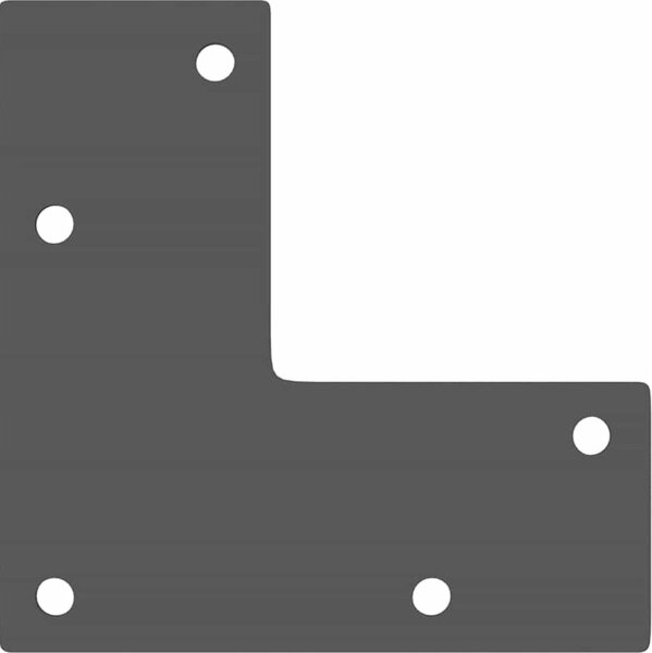 VidaXL Nohy konzolového stolku kuželového tvaru 4 ks ocel 72-73 cm ocel [4012517] Barva: Bílá