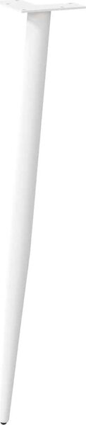 VidaXL Nohy konzolového stolku kuželového tvaru 4 ks ocel 72-73 cm ocel [4012517] Barva: Bílá