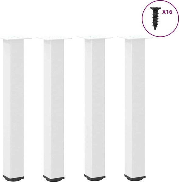 VidaXL Nohy konzolového stolku 4 ks ocel 72-74 cm ocel [4012468] Barva: Černá