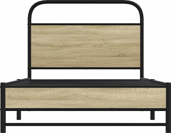 VidaXL Rám postele bez matrace 90x200 cm kompozitní dřevo [4100421] Barva: hnědý dub