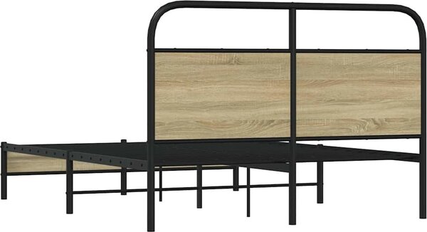 VidaXL Rám postele bez matrace 140x200 cm kompozitní dřevo [4100411] Barva: dub sonoma