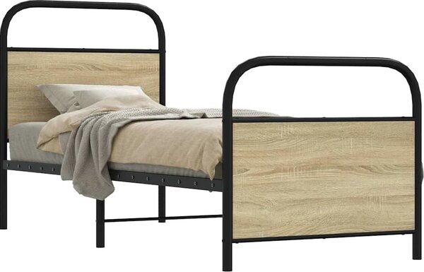 VidaXL Rám postele bez matrace 80x200 cm kompozitní dřevo [4100267] Barva: dub sonoma