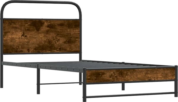 VidaXL Rám postele bez matrace 90x200 cm kompozitní dřevo [4100421] Barva: hnědý dub